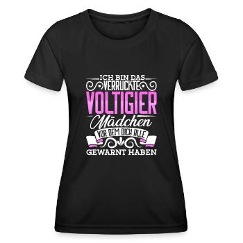 Voltigieren - Frauen Funktions-T-Shirt - Schwarz - Vorne - AI Model Female 172 light (172cm)
