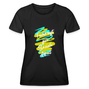 Soziale Arbeit - Frauen Funktions-T-Shirt - Schwarz - Vorne - AI Model Female 172 light (172cm)