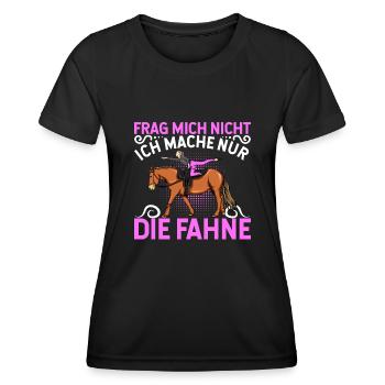 Voltigieren - Frauen Funktions-T-Shirt - Schwarz - Vorne - AI Model Female 172 light (172cm)