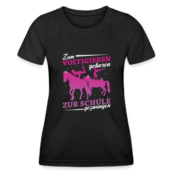 Voltigieren - Frauen Funktions-T-Shirt - Schwarz - Vorne - AI Model Female 172 light (172cm)