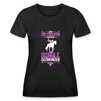 Voltigieren - Frauen Funktions-T-Shirt - Schwarz - Vorne - AI Model Female 172 light (172cm)