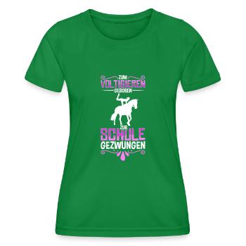 Voltigieren - Frauen Funktions-T-Shirt - Kelly Green - Vorne - AI Model Female 172 dark (172cm)