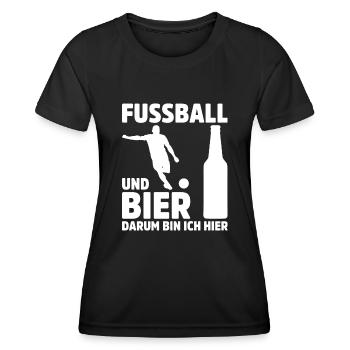 Fußballspieler Geschenk Fußball Fan Fußballer - Frauen Funktions-T-Shirt - Schwarz - Vorne - AI Model Female 172 light (172cm)