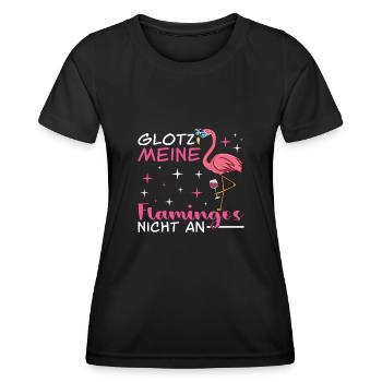 Flamingo Junggesellenabschied Frauen jga Saufen - Frauen Funktions-T-Shirt - Schwarz - Vorne - AI Model Female 172 light (172cm)