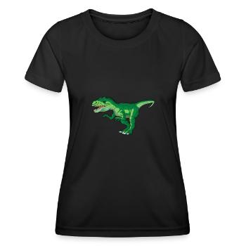 Allosaurus Dinosaure Enfants Dino Cadeau - T-shirt sport Femme - noir - Devant - AI Model Female 172 light (172cm)