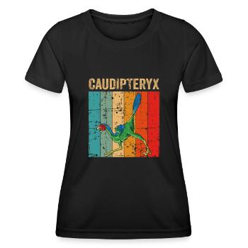 xxx Dinosaur Kids Dino Gift - Women's Functional T-Shirt - black - Front - AI Model Female 172 light (172cm)