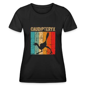 xxx Dinosaur Kids Dino Gift - Women's Functional T-Shirt - black - Front - AI Model Female 172 light (172cm)