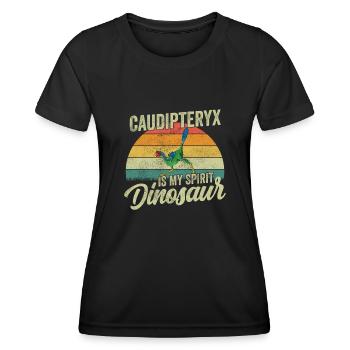 xxx Dinosaur Kids Dino Gift - Women's Functional T-Shirt - black - Front - AI Model Female 172 light (172cm)