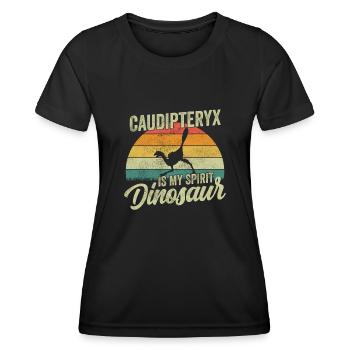 xxx Dinosaur Kids Dino Gift - Women's Functional T-Shirt - black - Front - AI Model Female 172 light (172cm)