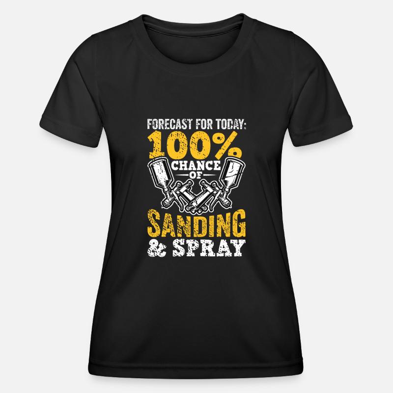 Car Painter Sprayer Paints - Women's Functional T-Shirt - black