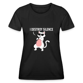 Klarinette Player Orchestra Musiker - Frauen Funktions-T-Shirt - Schwarz - Vorne - AI Model Female 172 light (172cm)