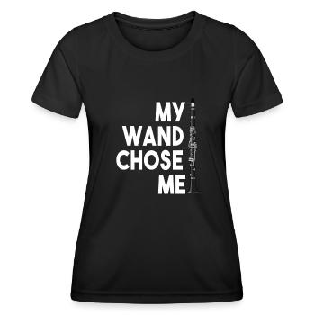 Klarinette Player Orchestra Musiker - Frauen Funktions-T-Shirt - Schwarz - Vorne - AI Model Female 172 light (172cm)