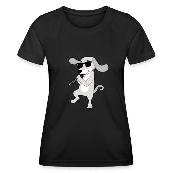 Klarinette Player Orchestra Musiker - Frauen Funktions-T-Shirt - Schwarz - Vorne - AI Model Female 172 light (172cm)