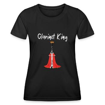 Klarinette Player Orchestra Musiker - Frauen Funktions-T-Shirt - Schwarz - Vorne - AI Model Female 172 light (172cm)