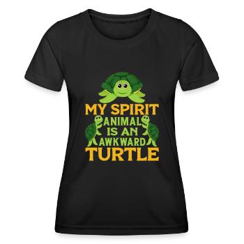 Turtle Lovers Turtle Pet - Women's Functional T-Shirt - black - Front - AI Model Female 172 light (172cm)