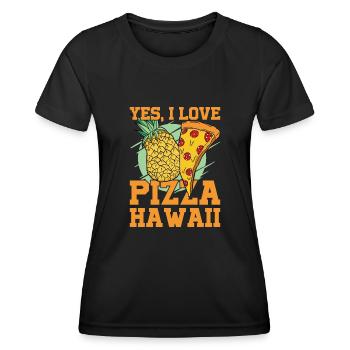Pizza Baker Make your own pizza - Women's Functional T-Shirt - black - Front - AI Model Female 172 light (172cm)