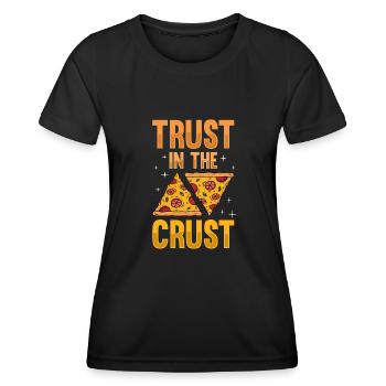 Pizza Baker Make your own pizza - Women's Functional T-Shirt - black - Front - AI Model Female 172 light (172cm)