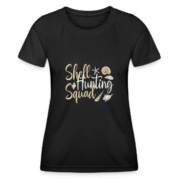 Muscheln Miesmuscheln Sammler - Frauen Funktions-T-Shirt - Schwarz - Vorne - AI Model Female 172 light (172cm)