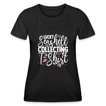 Muscheln Miesmuscheln Sammler - Frauen Funktions-T-Shirt - Schwarz - Vorne - AI Model Female 172 light (172cm)