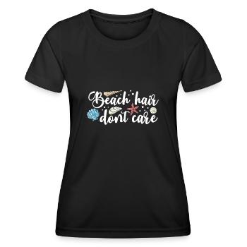 Collecting shells - Women's Functional T-Shirt - black - Front - AI Model Female 172 light (172cm)
