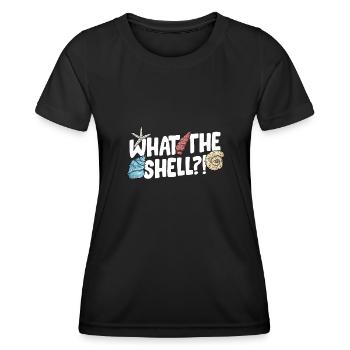 Collecting shells - Women's Functional T-Shirt - black - Front - AI Model Female 172 light (172cm)