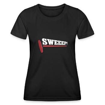 Locken - Frauen Funktions-T-Shirt - Schwarz - Vorne - AI Model Female 172 light (172cm)