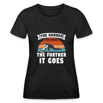 Locken - Frauen Funktions-T-Shirt - Schwarz - Vorne - AI Model Female 172 light (172cm)