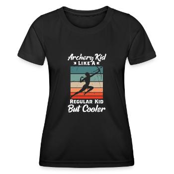 Archery Archery Bow - Women's Functional T-Shirt - black - Front - AI Model Female 172 light (172cm)