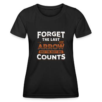 Archery Bogenschießen Bogen - Frauen Funktions-T-Shirt - Schwarz - Vorne - AI Model Female 172 light (172cm)