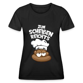 KOCH KOCHEN ZUM SCHEISSEN REICHTS HOBBYKOCH - Frauen Funktions-T-Shirt - Schwarz - Vorne - AI Model Female 172 light (172cm)