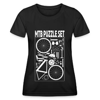 VTT Pièces vélo Cyclisme Vélo Cadeau - T-shirt sport Femme - noir - Devant - AI Model Female 172 light (172cm)
