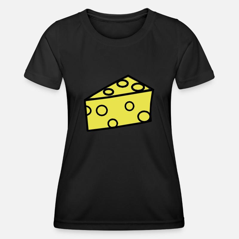 Cheese Design - Women's Functional T-Shirt - black