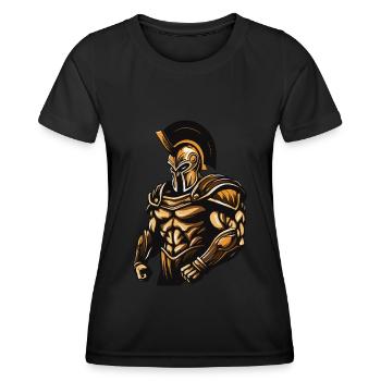 Spartan Gladiator Muscles - Women's Functional T-Shirt - black - Front - AI Model Female 172 light (172cm)