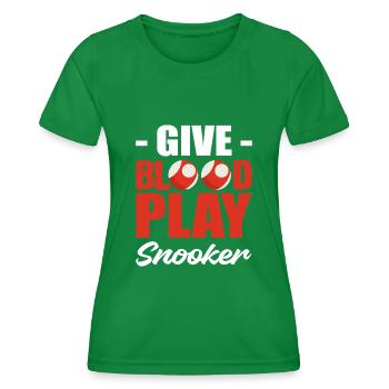 Snooker Play Billiard Player Gift - Women's Functional T-Shirt - kelly green - Front - AI Model Female 172 dark (172cm)