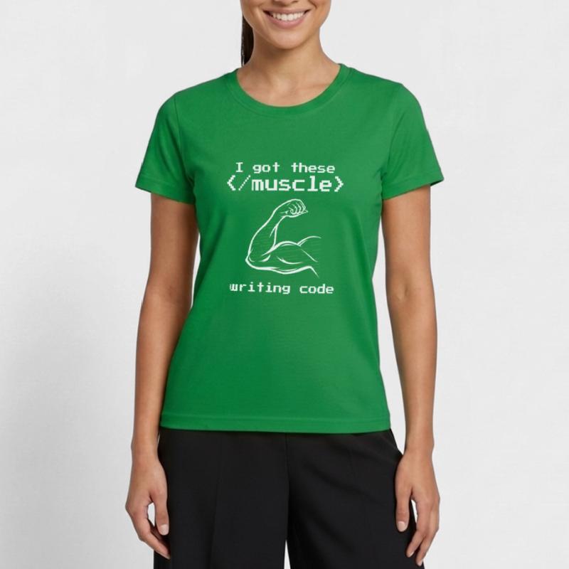 J’ai eu ces codeurs de programmeur de code d’écriture musculaire T-shirt sport Femme