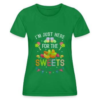 Candy Delicious Pâtisserie - T-shirt sport Femme - vert - Devant - AI Model Female 172 dark (172cm)