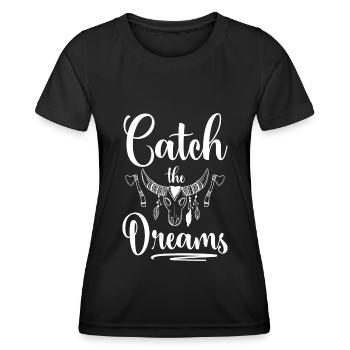 Rêve Rêveur Rêve - T-shirt sport Femme - noir - Devant - AI Model Female 172 light (172cm)