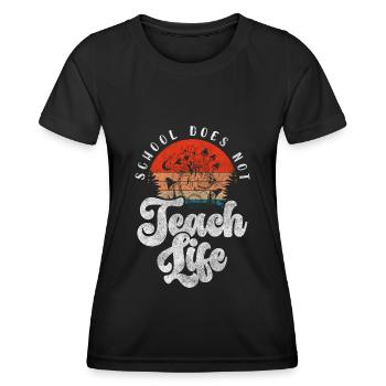 Student University Graduation Exam - Women's Functional T-Shirt - black - Front - AI Model Female 172 light (172cm)