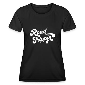 Route Trippin - T-shirt sport Femme - noir - Devant - AI Model Female 172 light (172cm)