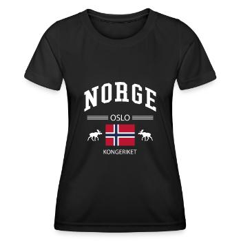 Norway - Women's Functional T-Shirt - black - Front - AI Model Female 172 light (172cm)