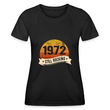 1972 Still Rocking Birthday Birth Year of birth - Women's Functional T-Shirt - black - Front - AI Model Female 172 light (172cm)