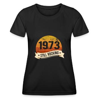 1973 Still Rocking Birthday Birth Year of Birth - Women's Functional T-Shirt - black - Front - AI Model Female 172 light (172cm)