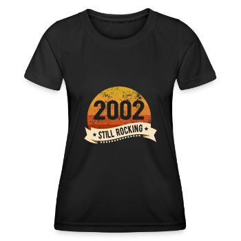 2002 Still Rocking Birthday Birth Year of Birth - Women's Functional T-Shirt - black - Front - AI Model Female 172 light (172cm)