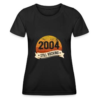 2004 Still Rocking Birthday Birth Year of birth - Women's Functional T-Shirt - black - Front - AI Model Female 172 light (172cm)