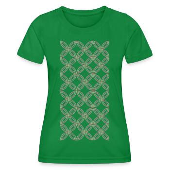 simple look - Women's Functional T-Shirt - kelly green - Front - AI Model Female 172 dark (172cm)