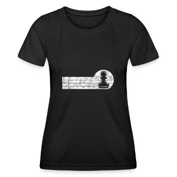 Échecs de jeu d’échecs de jeu d’échecs - T-shirt sport Femme - noir - Devant - AI Model Female 172 light (172cm)