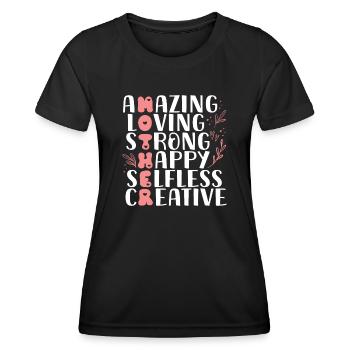 Mother's Day Gift Idea Mom Mothers - Women's Functional T-Shirt - black - Front - AI Model Female 172 light (172cm)