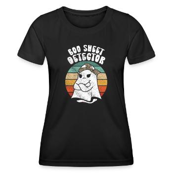 Halloween Humor Lustig Boo Sheet Detector - Frauen Funktions-T-Shirt - Schwarz - Vorne - AI Model Female 172 light (172cm)