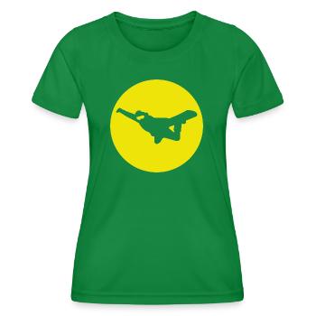 Snowboard Method Air - Women's Functional T-Shirt - kelly green - Front - AI Model Female 172 dark (172cm)