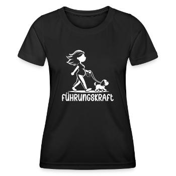Führungskraft Hundehalterin Hund Geschenkidee - Frauen Funktions-T-Shirt - Schwarz - Vorne - AI Model Female 172 light (172cm)